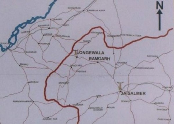 map longewala